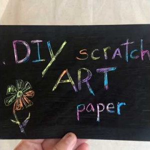 DIY Scratch Art Paper