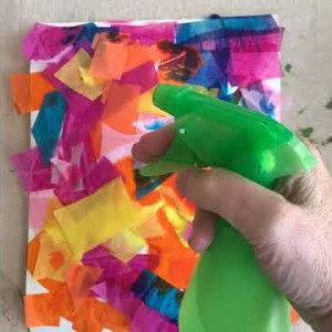 Bleeding Tissue Paper Background