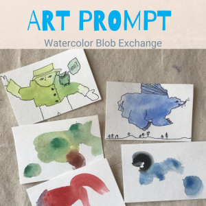 Art Prompt: Watercolor Blob Exchange